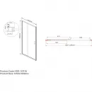 Душевая дверь Vincea Garda VDS-1G125CLGM 125 см, профиль вороненая сталь, стекло прозрачное