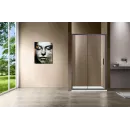 Душевая дверь Vincea Garda VDS-1G125CLGM 125 см, профиль вороненая сталь, стекло прозрачное