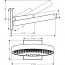 Верхний душ 360 мм Hansgrohe Rainfinity 26234700