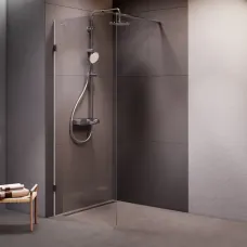 Душевая перегородка Am.Pm X-Joy W94WI-80-F1-MTE 80,1 см, профиль матовый хром, стекло прозрачное