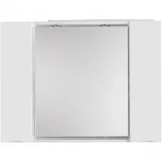 Зеркальный шкаф 100x75 см Bianco Lucido BelBagno Marino MARINO-SPC-1000/750-2A-BL-P