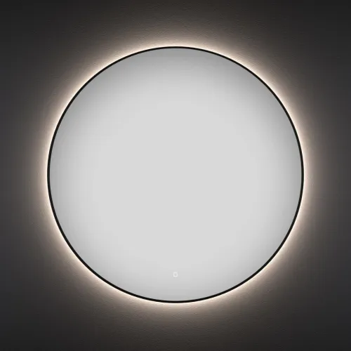 Зеркало 100x100 см черный матовый Wellsee 7 Rays’ Spectrum 172200180