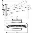 Верхний душ Hansgrohe Rainfinity 360 1jet 26230340