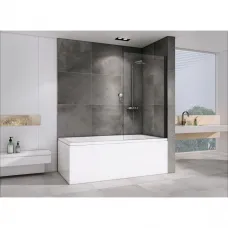 Шторка для ванны 100 см Abber Immer Offen AG71100B прозрачное