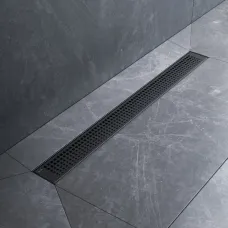 Душевой трап (лоток) Am.Pm MasterFlow W01SC-P11-070-01BM 69,35 см, с решеткой, перфорированный, черный матовый