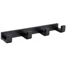 Планка с крючками Abber Westen AA1751B для ванны, черный матовый