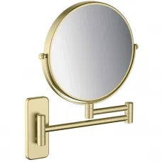 Зеркало косметическое Aquatek AQ4911BG с 5x увеличением, настенное, золотой матовый