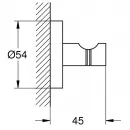 Крючок Grohe Essentials 40364EN1 для ванны, никель матовый