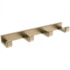 Планка с крючками Abber Westen AA1751G для ванны, золотой матовый