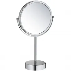 Зеркало косметическое Aquatek AQ4913CR с 3x увеличением, настольное, хром
