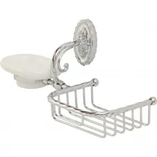 Мыльница с полочкой Migliore Edera ML.EDR-60.326.CR
