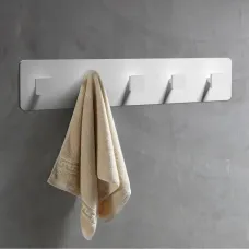 Планка с крючками Abber Stein AS1650 для ванны, белый