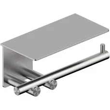 Держатель туалетной бумаги Abber Osten 316 AA1830BST с полкой для телефона, нержавеющая сталь