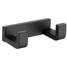 Крючок Abber Westen AA1750B двойной, для ванны, черный матовый