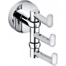 Крючок Bemeta Omega 104106072 тройной, поворотный, для ванны, хром