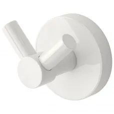 Крючок Сунержа Виктория 12-3007-0000 двойной, для ванны, белый глянец